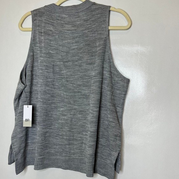 BP‎ Womens Sleeveless Sweater Top V Neck Knit Gray Size Small - Picture 10 of 11